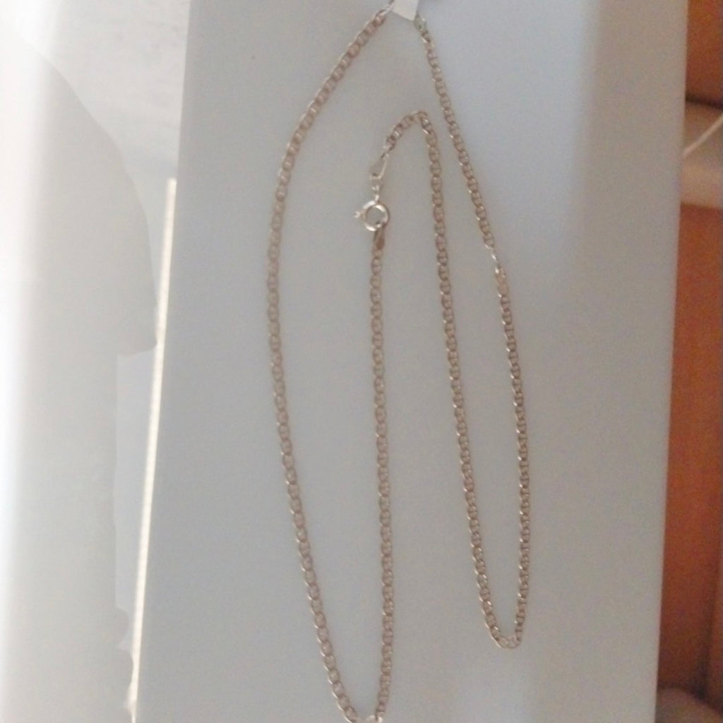 CADENA TEJIDO GUCHI PLATA .925 55 CM 3.5 GR (NUEVO)