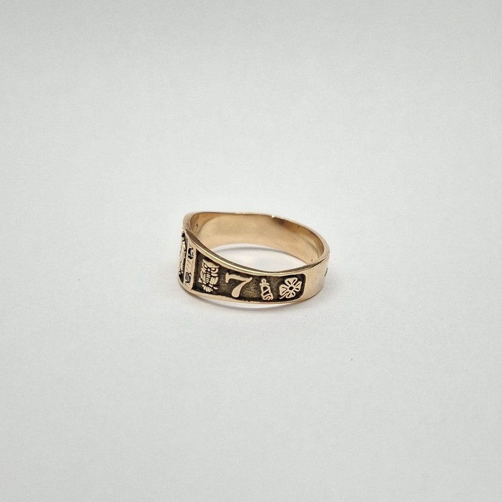 ANILLO ORO 14 K 4.5 GRMS (SEMINUEVO)