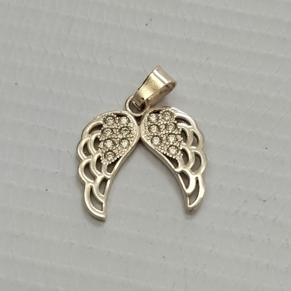 DIJE ALAS C/CIRCONIAS PLATA .925 2.2 GR (NUEVO)