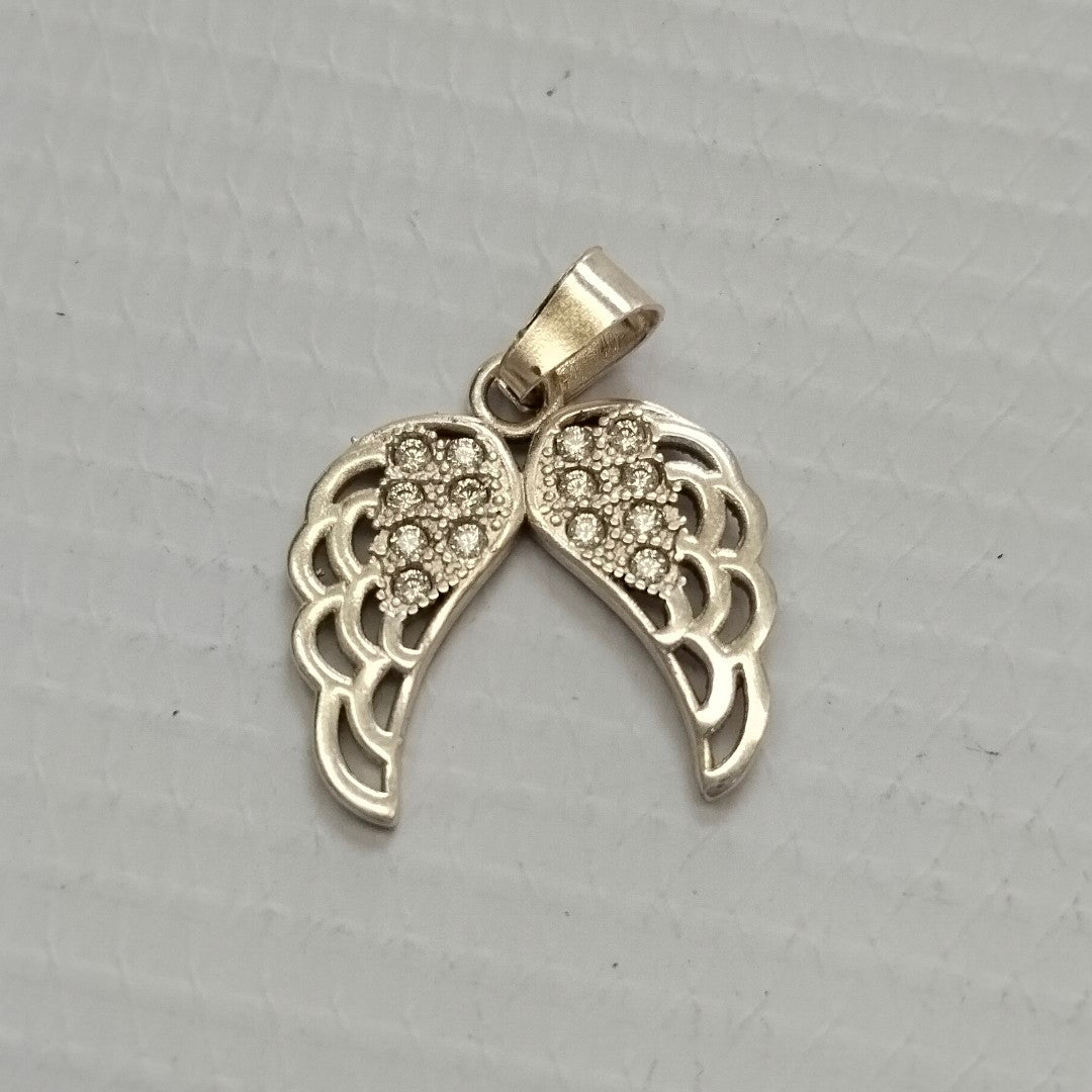 DIJE ALAS C/CIRCONIAS PLATA .925 2.2 GR (NUEVO)