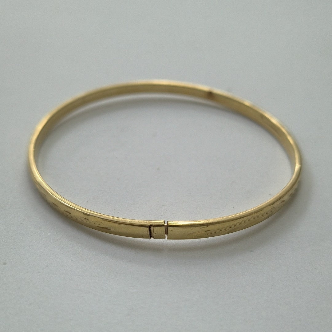PULSERA RIGIDA ORO 10 K 4,80 GRMS (SEMINUEVO)