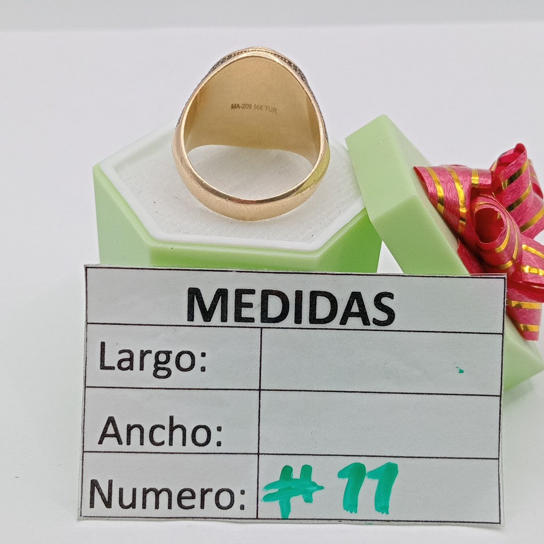 ANILLO ORO 14 K 9.3 GRMS (SEMINUEVO)