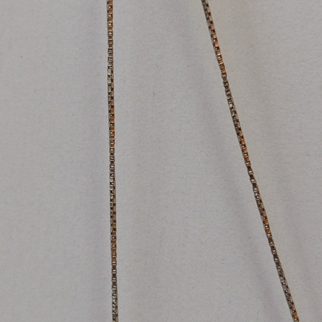 CADENA ORO, ORO BLANCO 14 K 0.8 GRMS (SEMINUEVO)