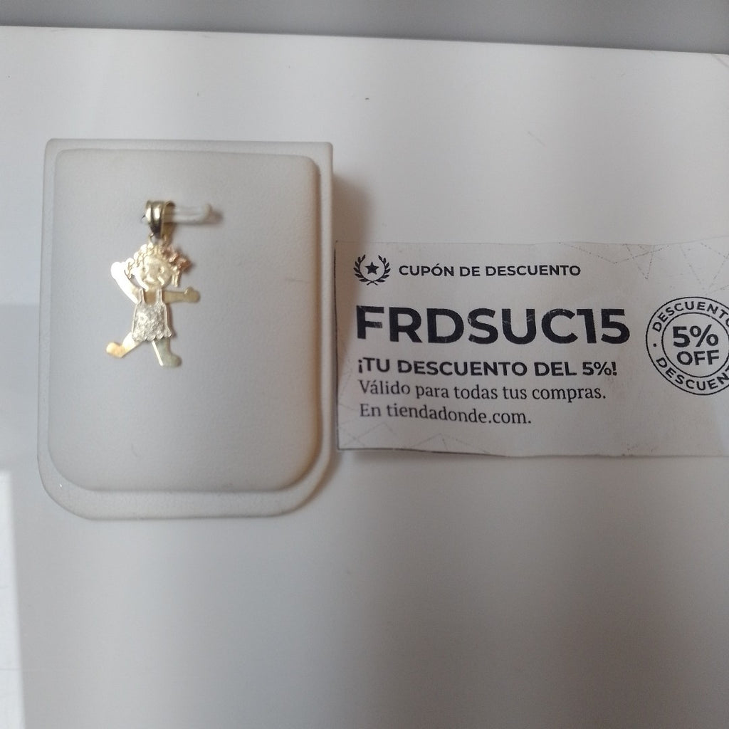 DIJE ORO, ORO COMBINADO 14 K 1.6 GRMS (SEMINUEVO)