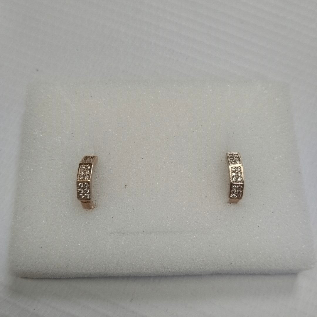 ARRACADAS C/CIRCONIAS PLATA .925 2.5 GR (NUEVO)