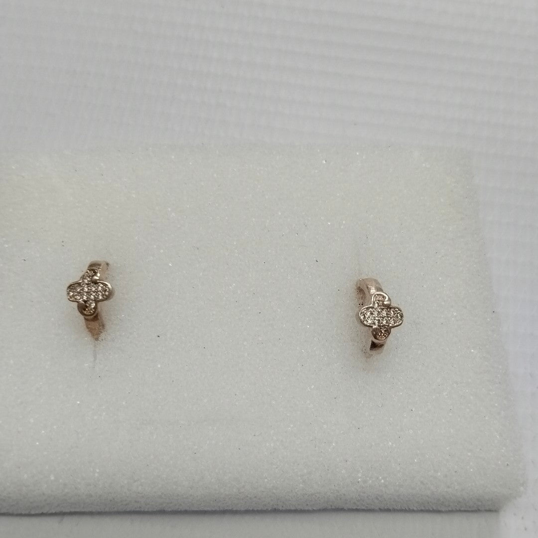 ARRACADAS C/CIRCONIAS PLATA .925 1.9 GR (NUEVO)