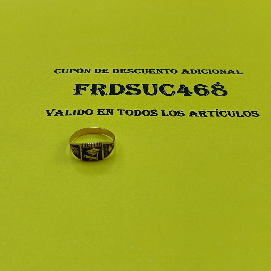ANILLO DE GRADUACIÓN ORO 8 K 1 GRMS (SEMINUEVO)