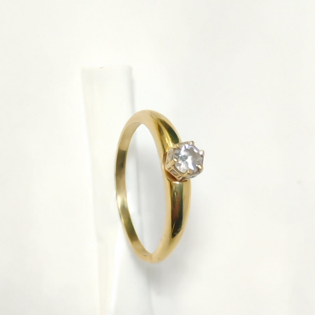 SOLITARIO ORO 14 K 3.4 GRMS (SEMINUEVO)