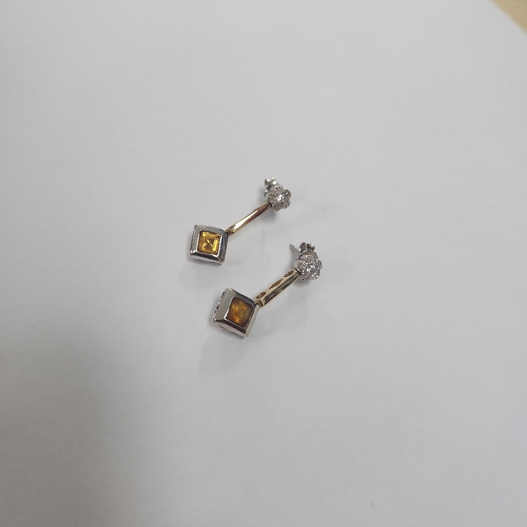 BROQUELES PAR ORO 14 K 4,90 GRMS (SEMINUEVO)