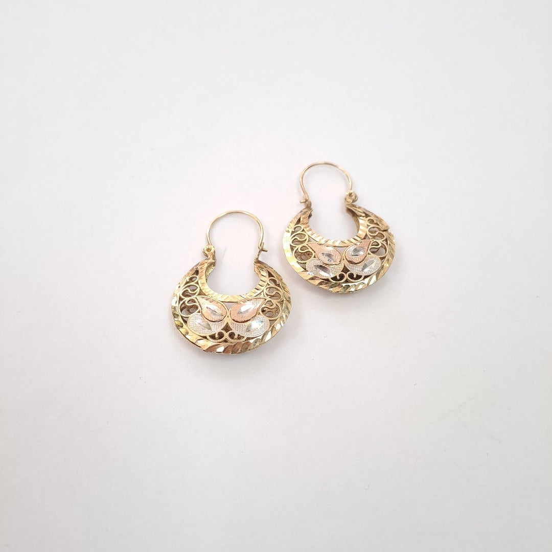 ARRACADAS PAR ORO 10 K 5,40 GRMS (SEMINUEVO)