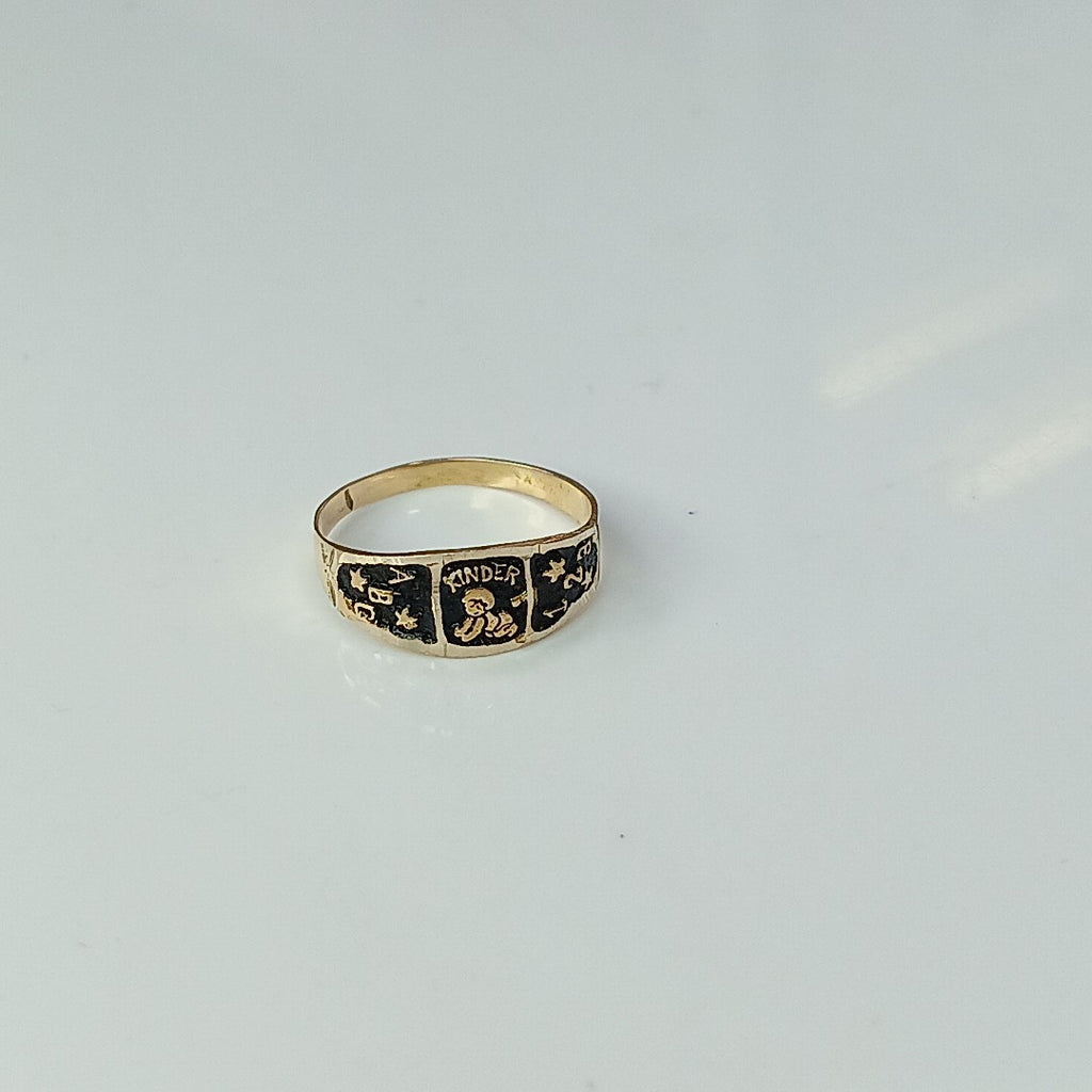 ANILLO DE GRADUACIÓN ORO 8 K 0.8 GRMS (SEMINUEVO)