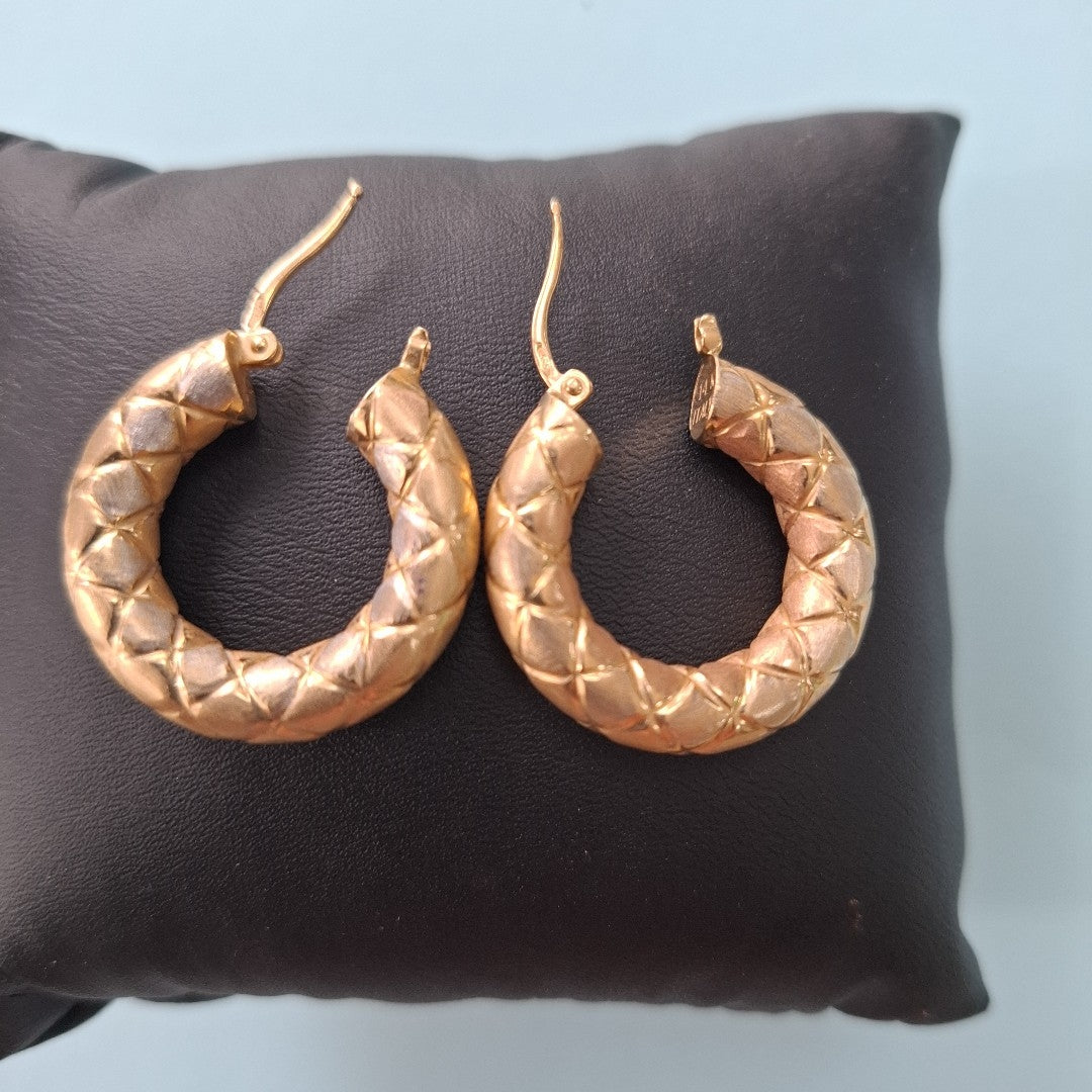 ARRACADAS PAR ORO 14 K 4,90 GRMS (SEMINUEVO)