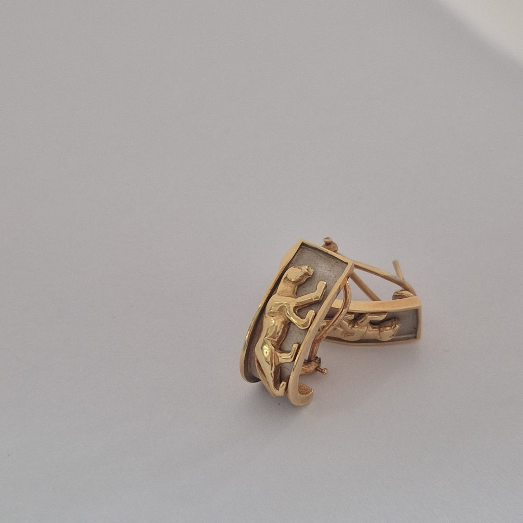 ARRACADAS PAR ORO 14 K 10,70 GRMS (SEMINUEVO)