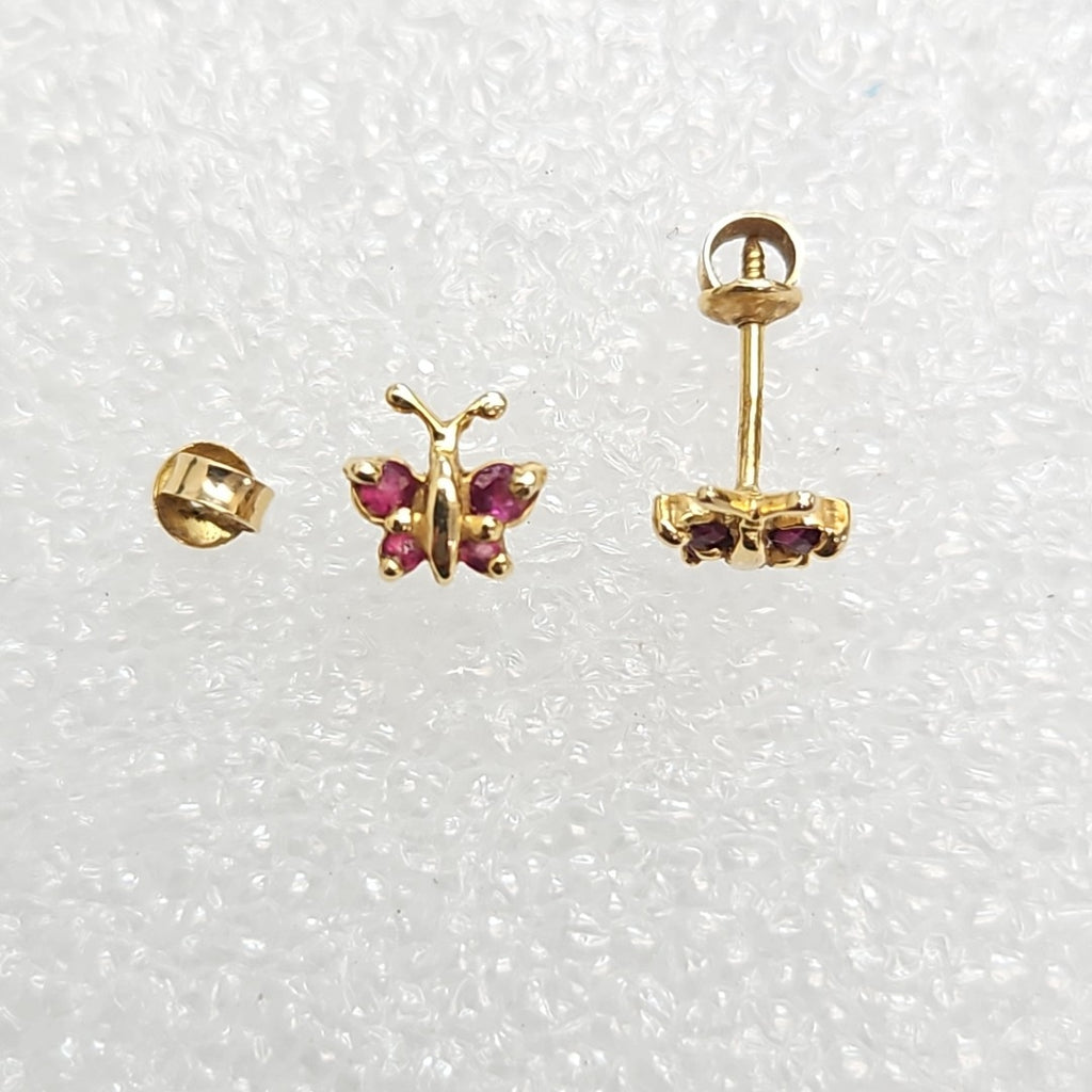 BROQUELES PAR ORO 14 K 0,60 GRMS (SEMINUEVO)