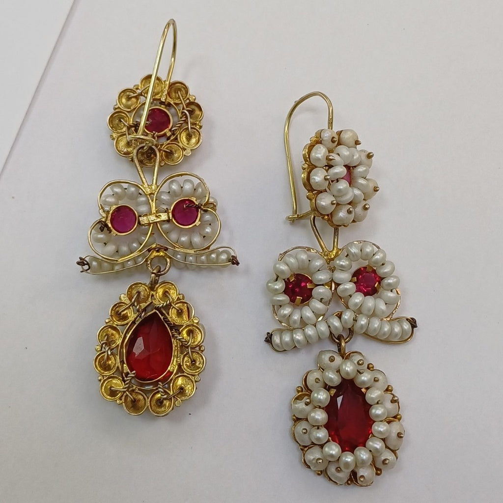 ARETES PAR ORO 8 K 18,00 GRMS (SEMINUEVO)