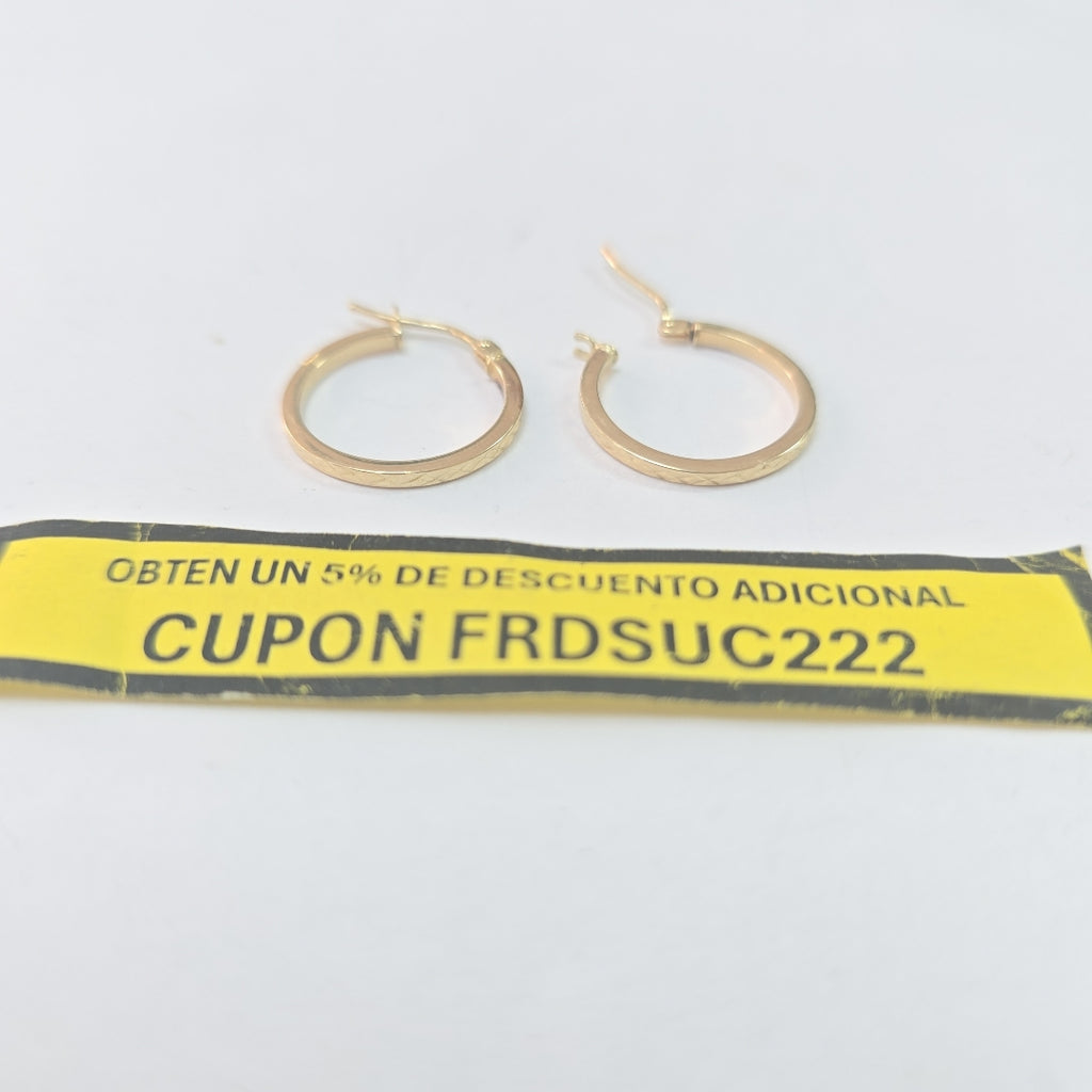 ARRACADAS PAR ORO 14 K 0.9 GRMS (SEMINUEVO)