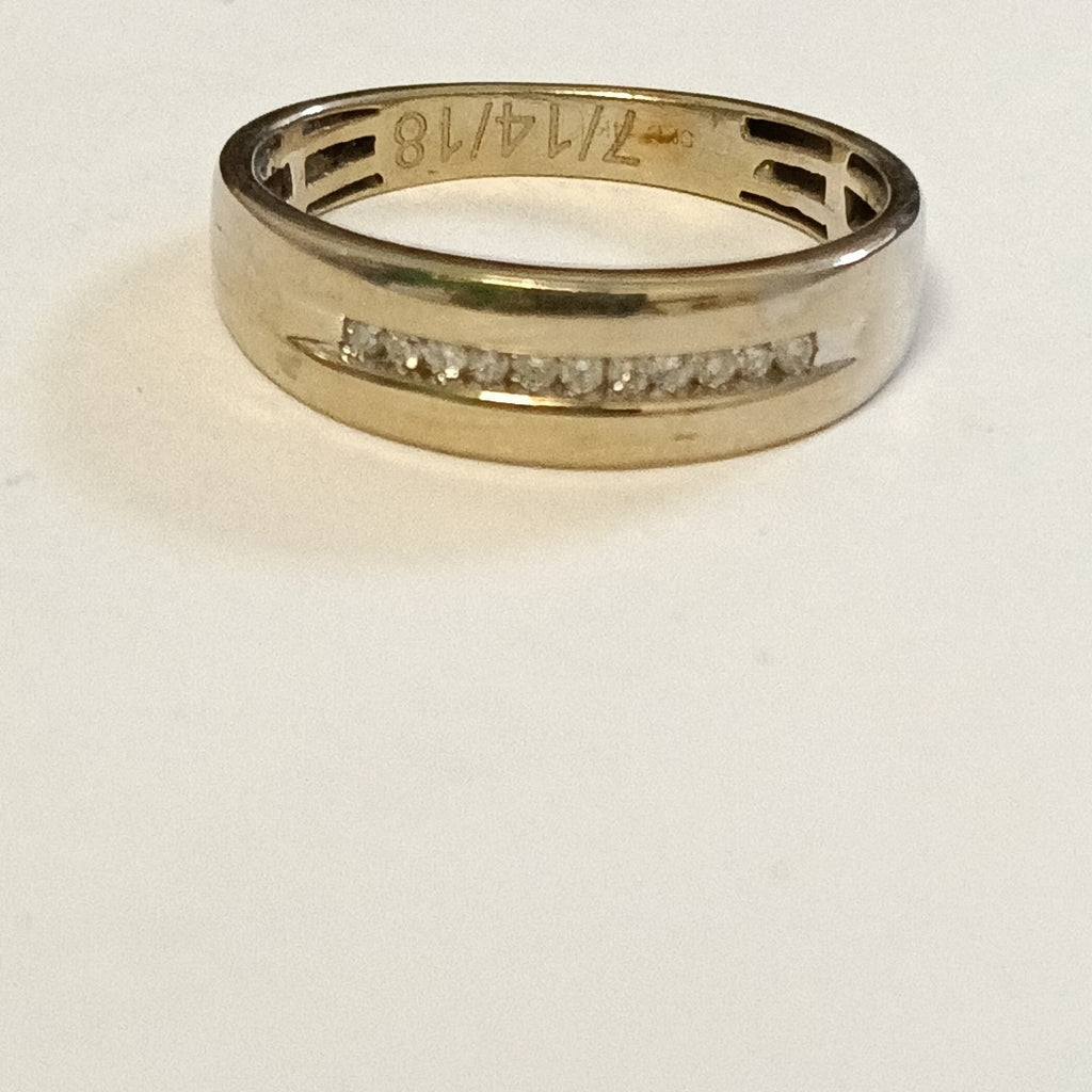 ANILLO ORO, ORO BLANCO 14 K 3.1 GRMS (SEMINUEVO)