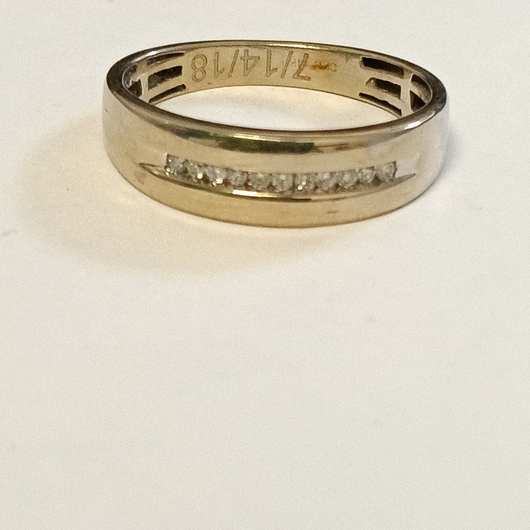 ANILLO ORO, ORO BLANCO 14 K 3.1 GRMS (SEMINUEVO)