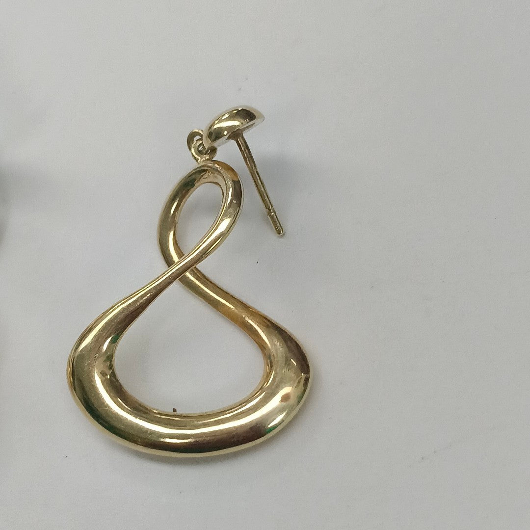 ARETES PAR ORO 14 K 4,00 GRMS (SEMINUEVO)
