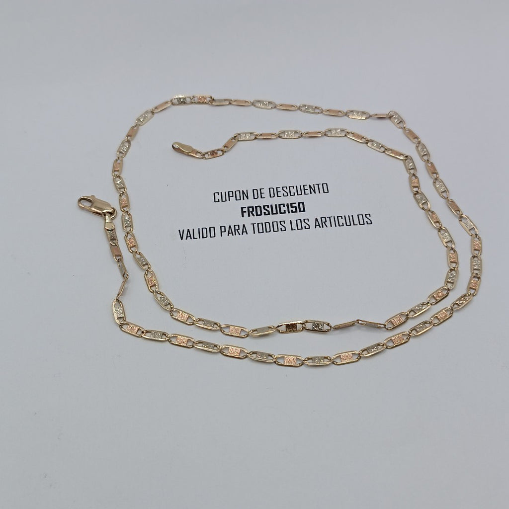 CADENA ORO COMBINADO 14 K 8,40 GRMS (SEMINUEVO)