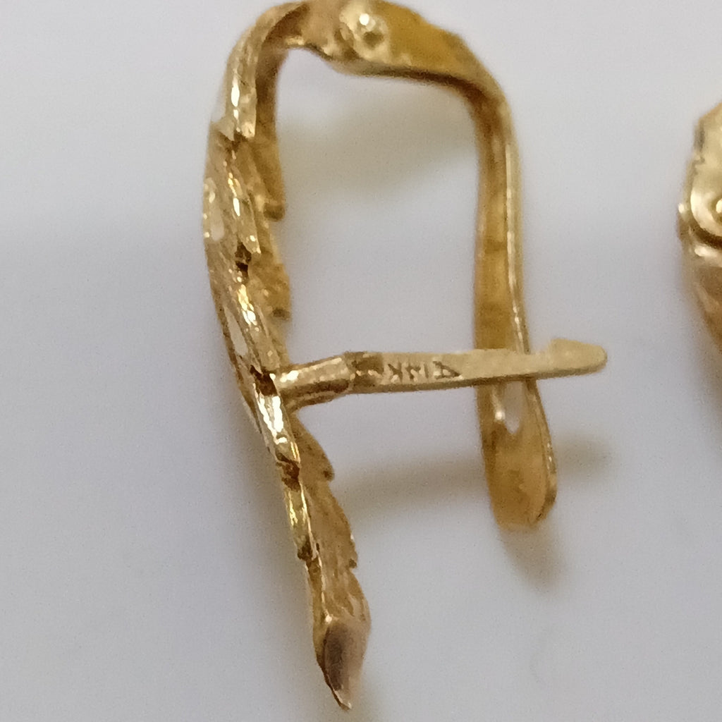 ARETES PAR ORO 14 K 2.6 GRMS (SEMINUEVO)