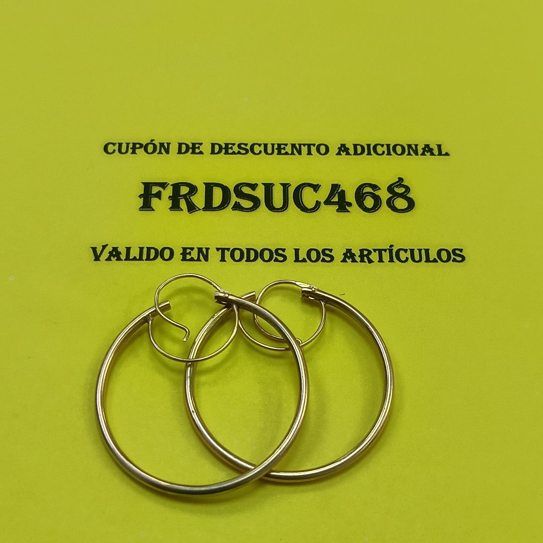 ARRACADAS PAR ORO 10 K 6.1 GRMS (SEMINUEVO)