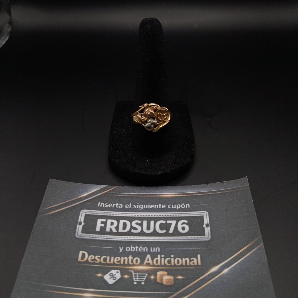 ANILLITO ORO, ORO COMBINADO 14 K 3.5 GRMS (SEMINUEVO)