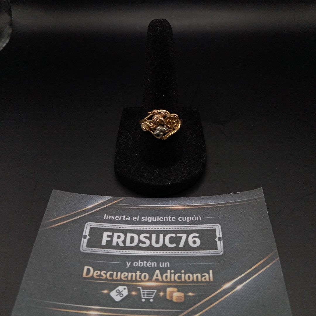 ANILLITO ORO, ORO COMBINADO 14 K 3.5 GRMS (SEMINUEVO)