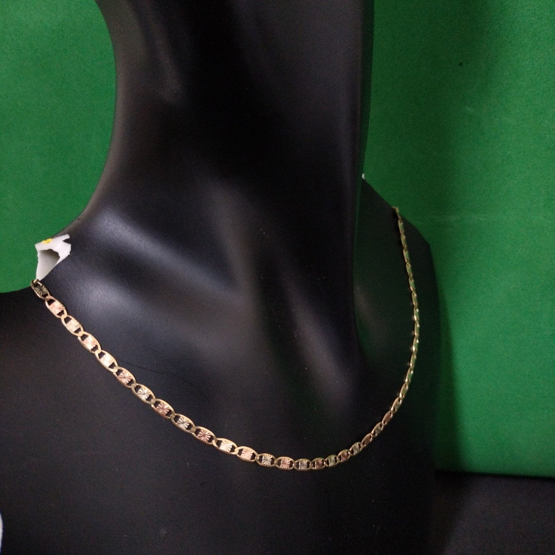 CADENA ORO, RODIADO 10 K 4.1 GRMS (SEMINUEVO)