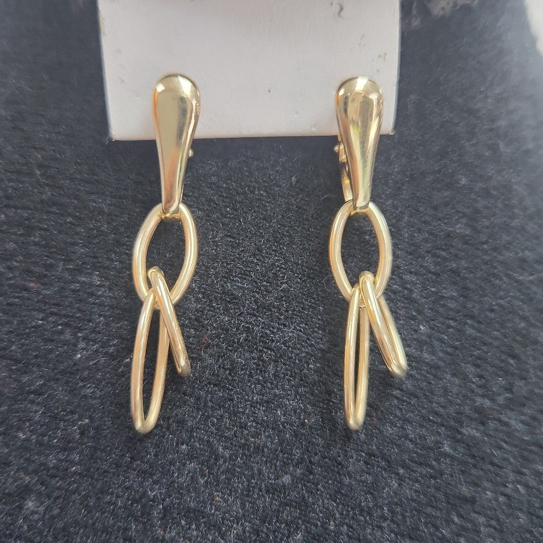 ARETES PAR ORO 14 K 4,60 GRMS (SEMINUEVO)