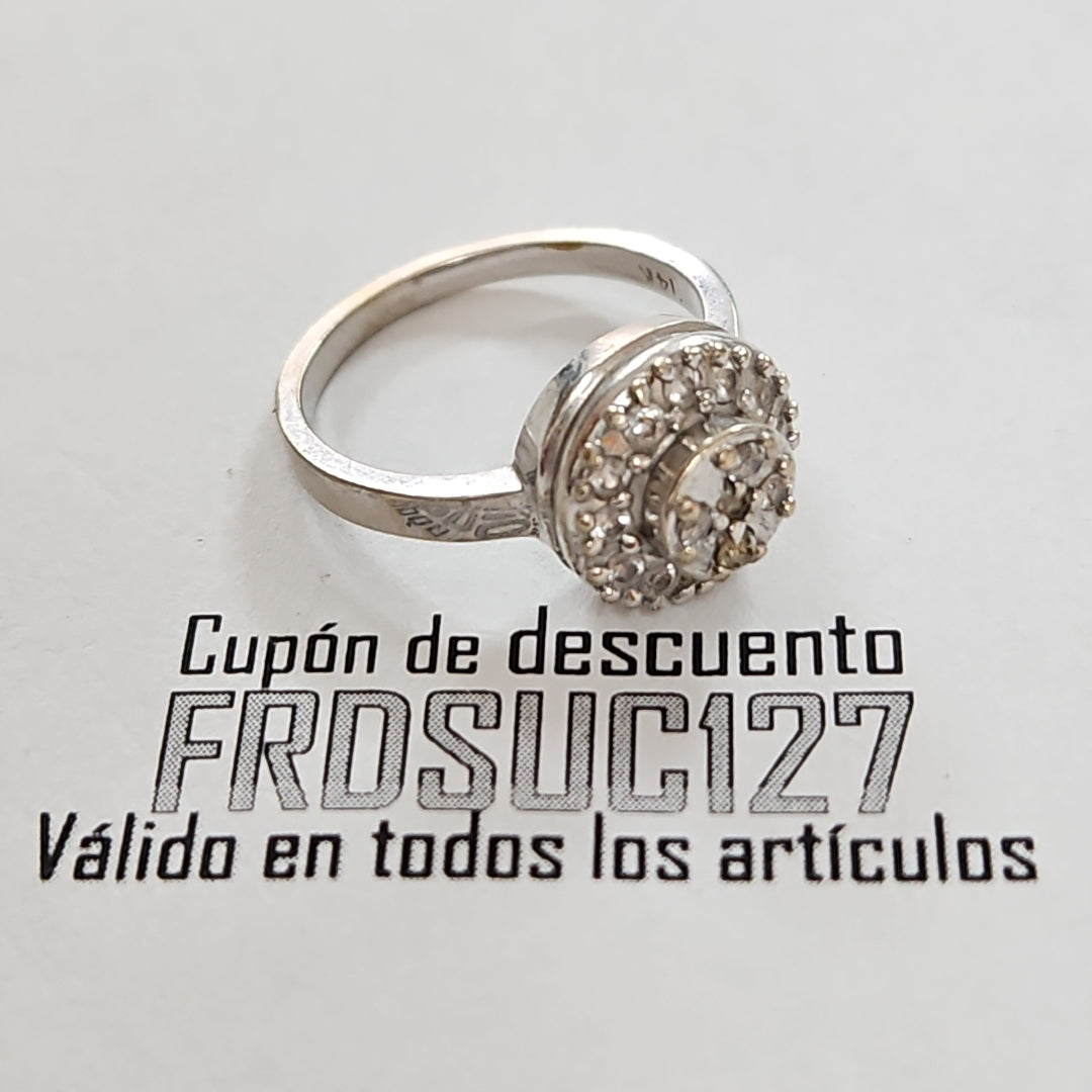 ANILLITO ORO BLANCO 14 K 4.9 GRMS (SEMINUEVO)