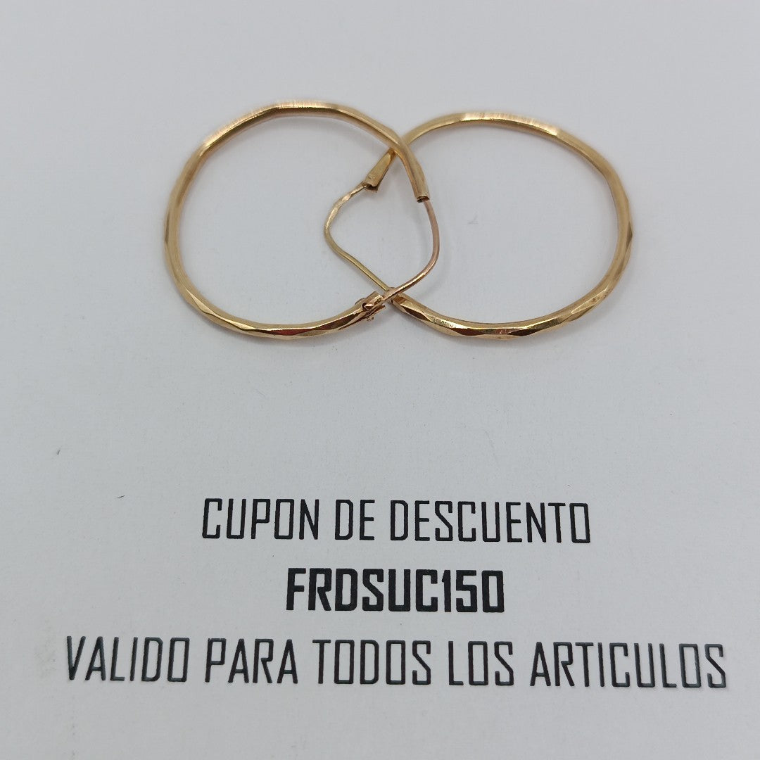 ARRACADAS PAR ORO 14 K 2,10 GRMS (SEMINUEVO)