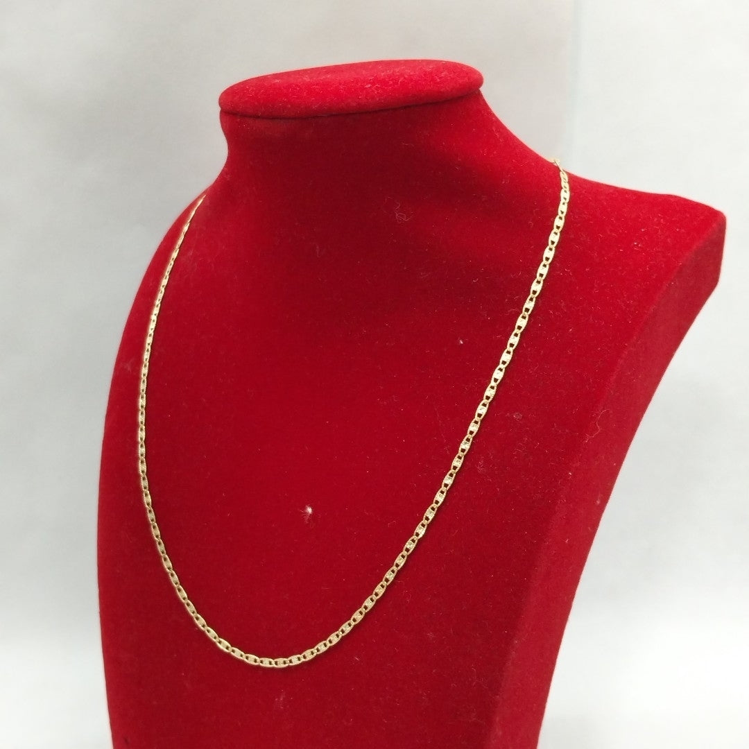 CADENA ORO, ORO COMBINADO 14 K 2.4 GRMS (SEMINUEVO)