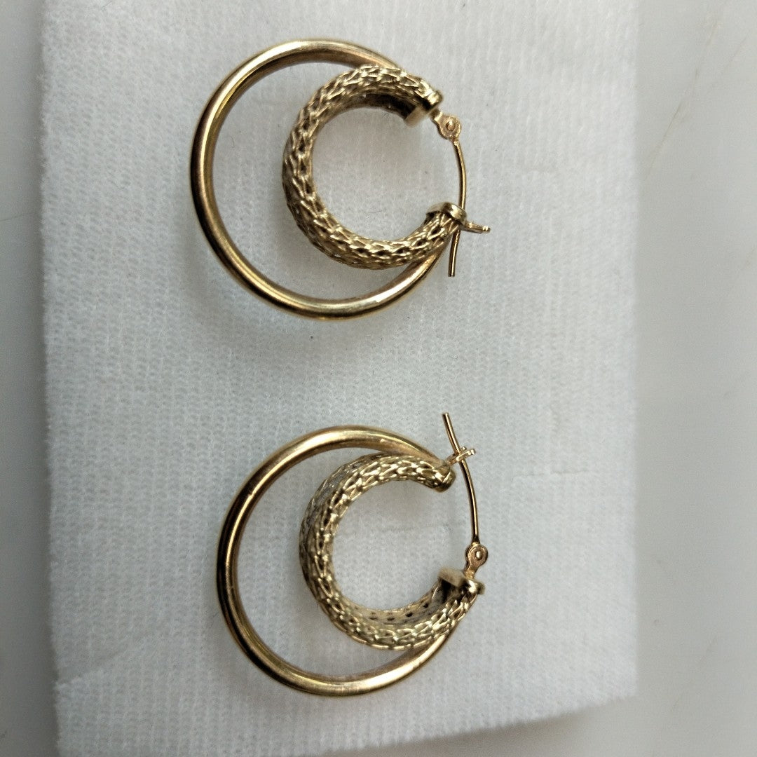 ARRACADAS PAR ORO 14 K 3.7 GRMS (SEMINUEVO)