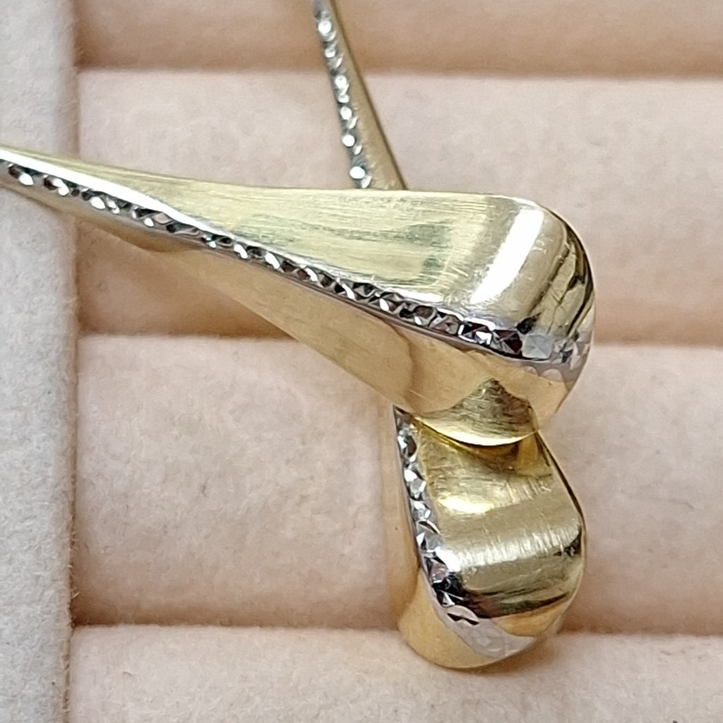 ARETES PAR ORO 14 K 2,70 GRMS (SEMINUEVO)