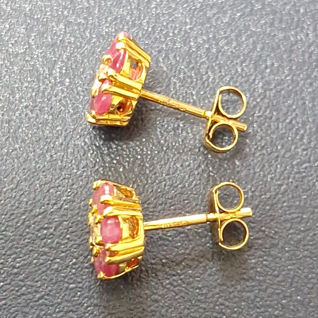 BROQUELES PAR ORO 14 K 1,60 GRMS (SEMINUEVO)