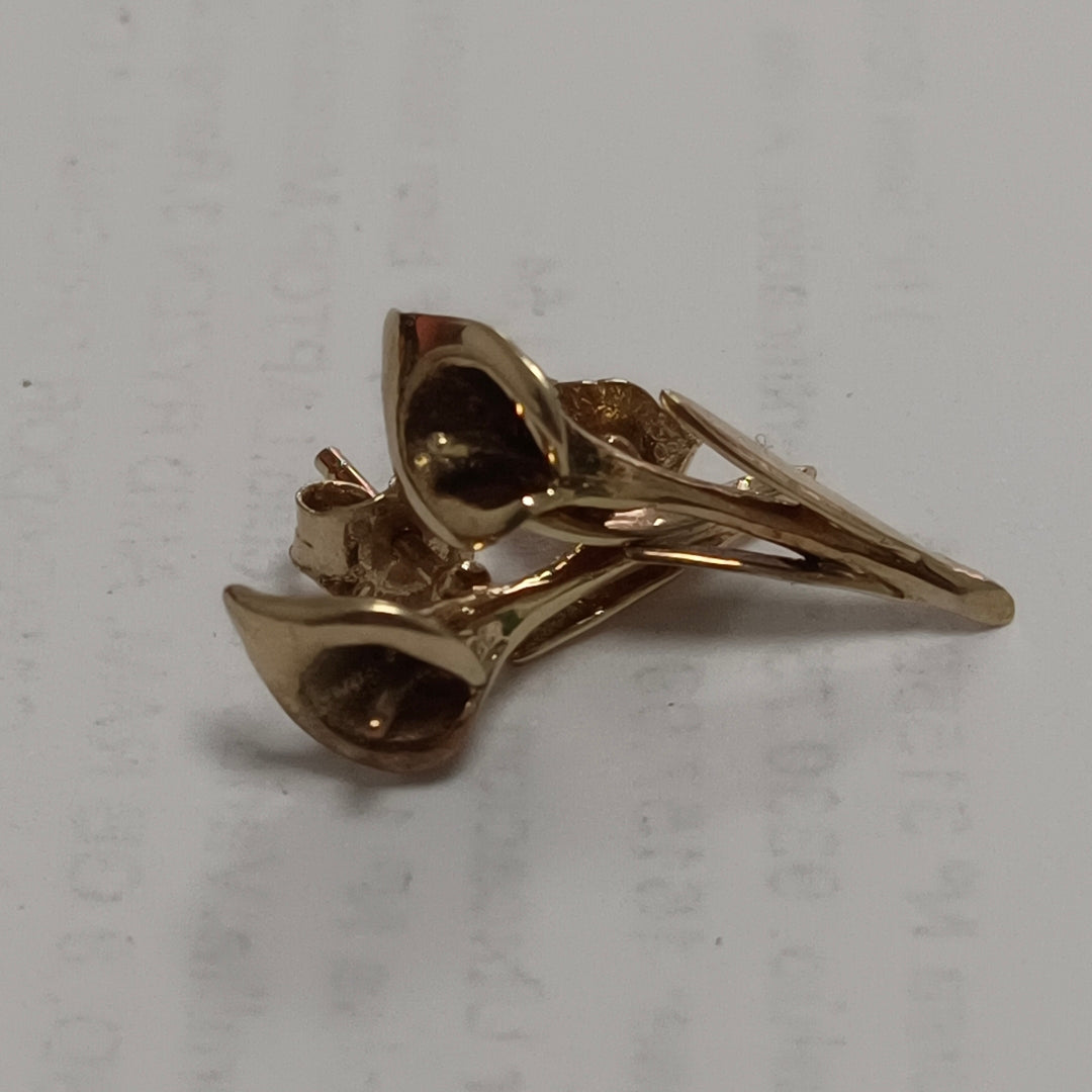 ARETES PAR ORO 14 K 2.3 GRMS (SEMINUEVO)