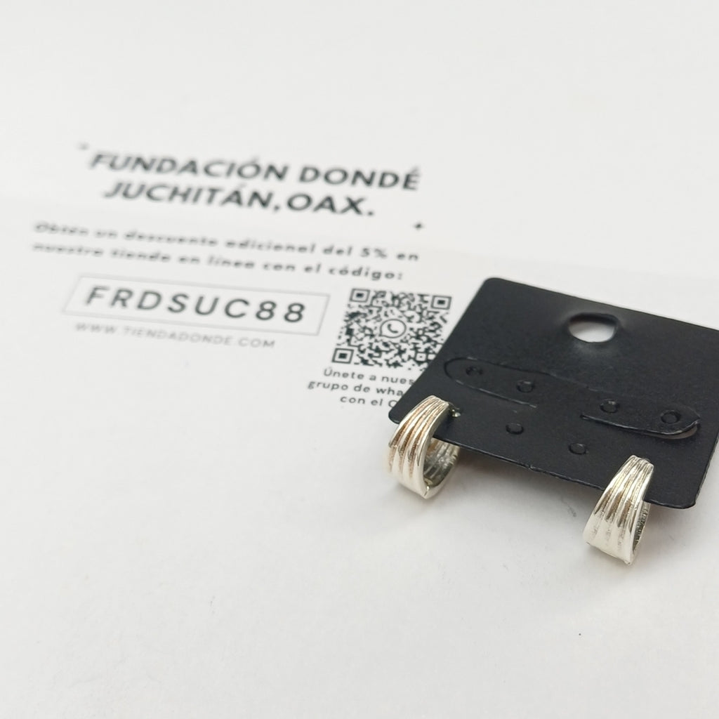 ARRACADAS PLATA .925 2.8 GR (NUEVO)