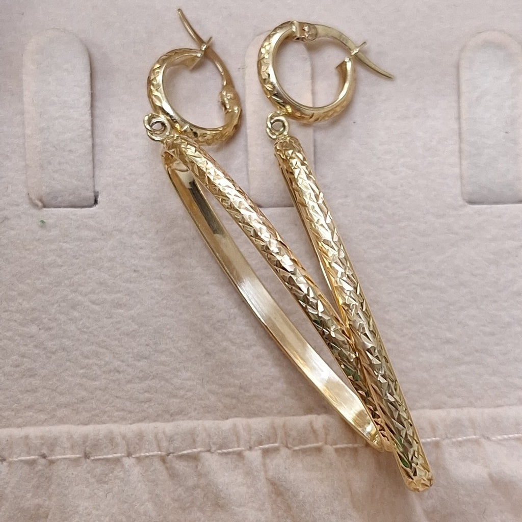 ARETES PAR ORO 14 K 2,50 GRMS (SEMINUEVO)