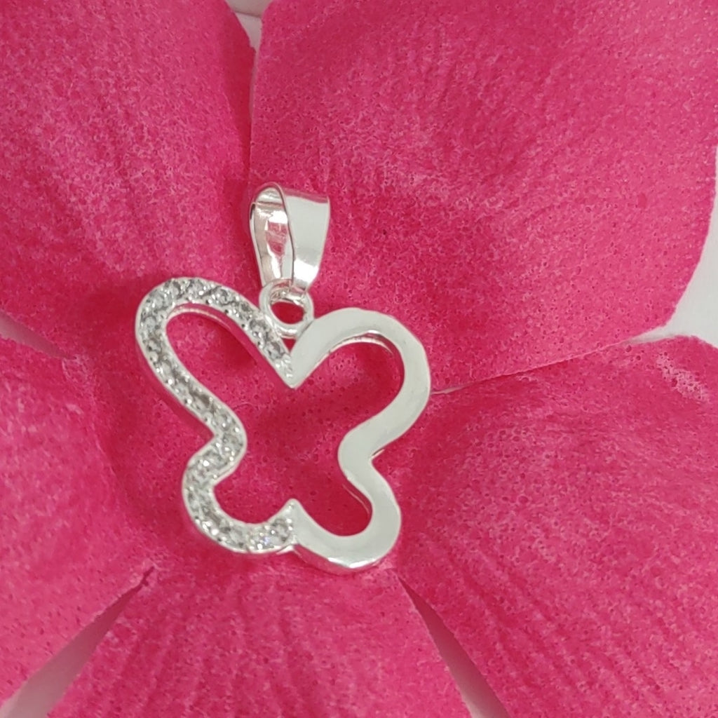 DIJE MARIPOSA C/CIRCONIAS PLATA .925 2.3 GR (NUEVO)