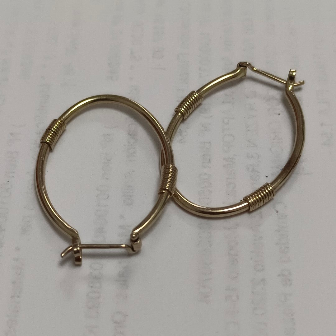 ARRACADAS PAR ORO 14 K 3,00 GRMS (SEMINUEVO)
