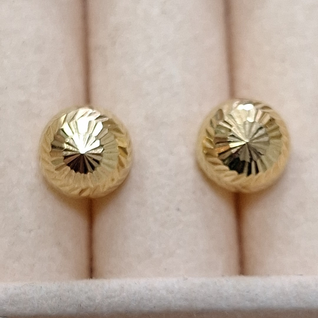 BROQUELES PAR ORO 14 K 1,30 GRMS (SEMINUEVO)