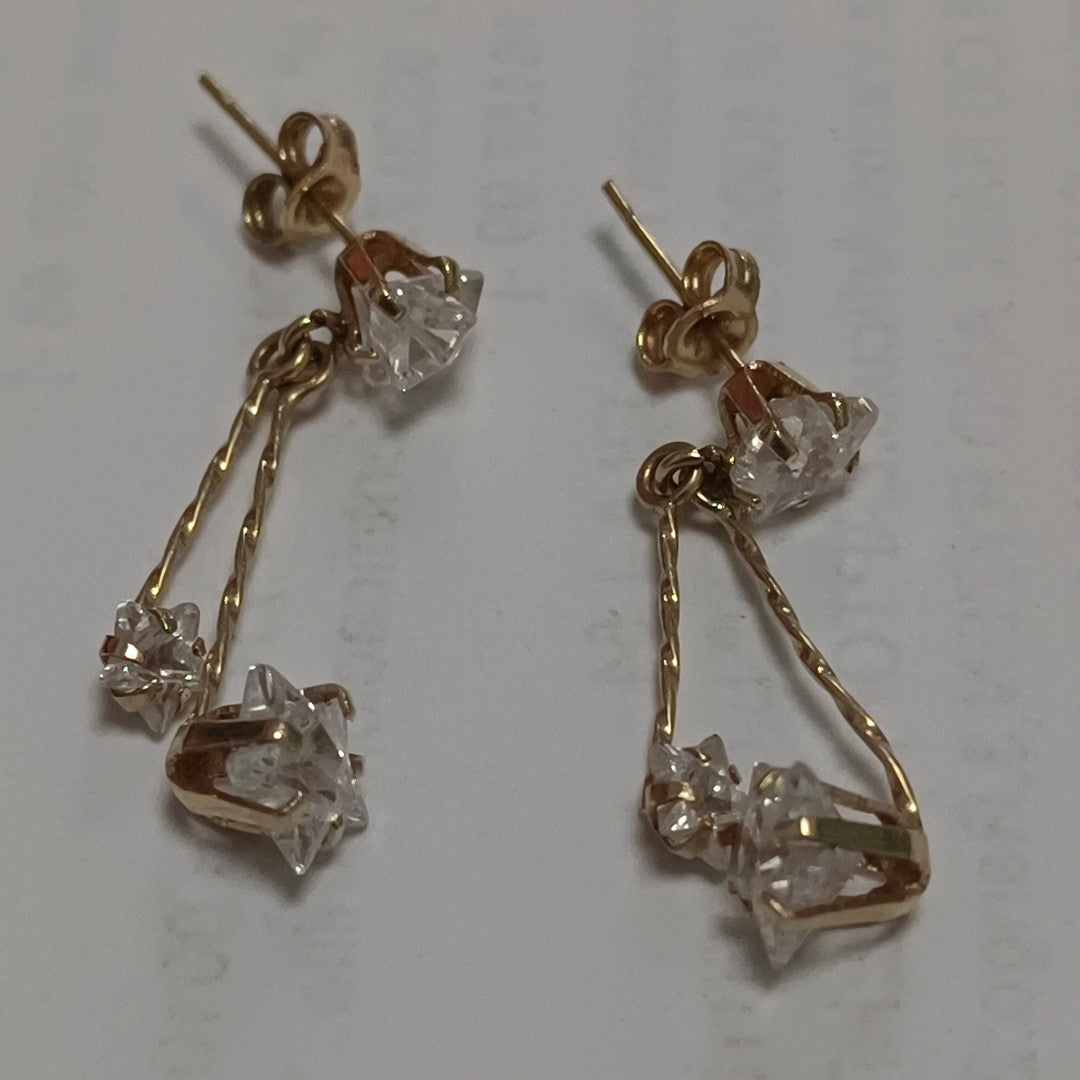 ARETES PAR ORO 14 K 1,80 GRMS (SEMINUEVO)