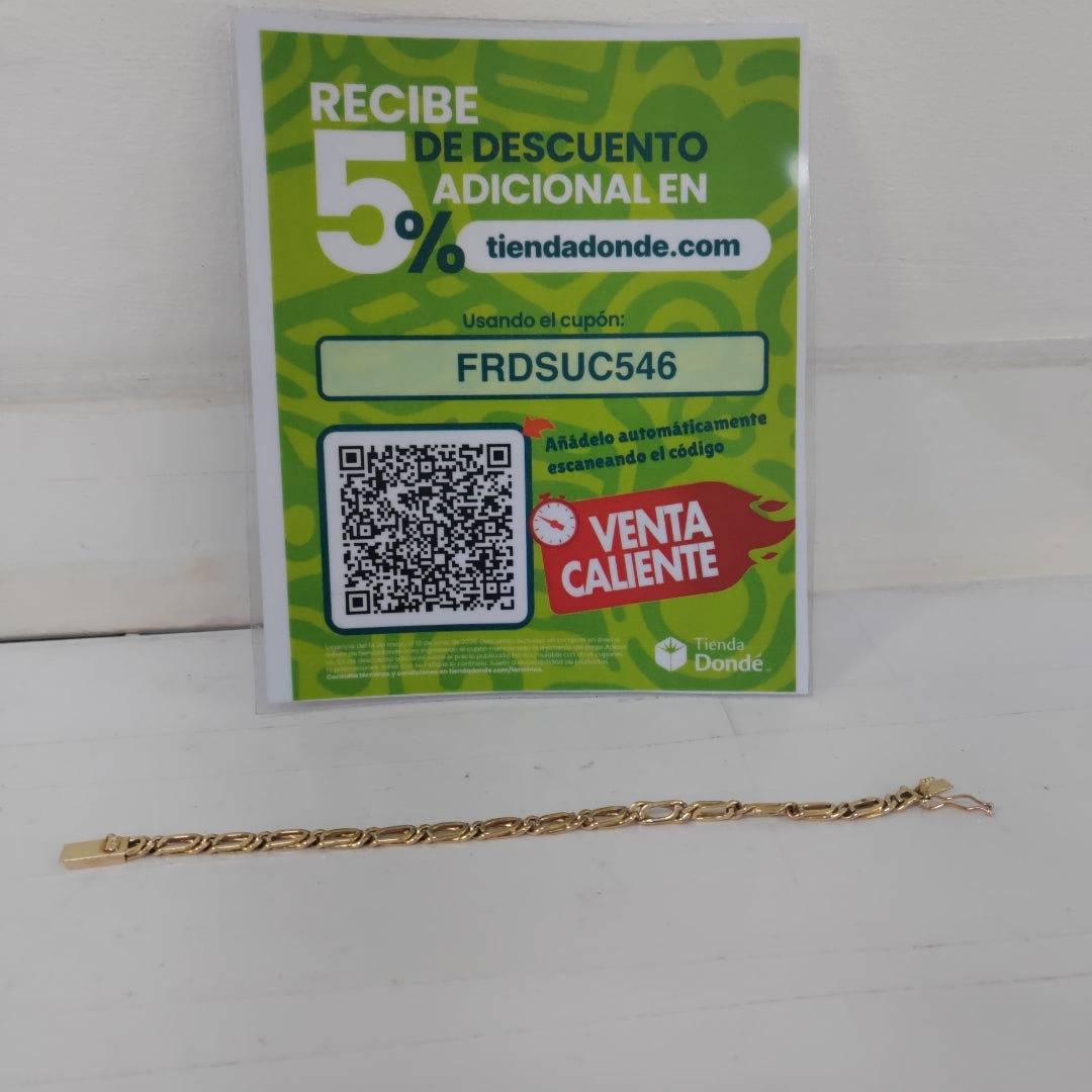 PULSERA ORO 14 K 12.8 GRMS (SEMINUEVO)