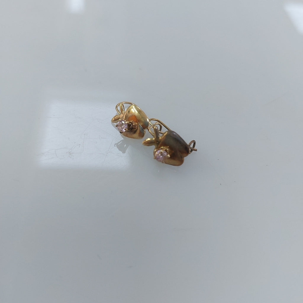ARETES PAR ORO 8 K 0.9 GRMS (SEMINUEVO)