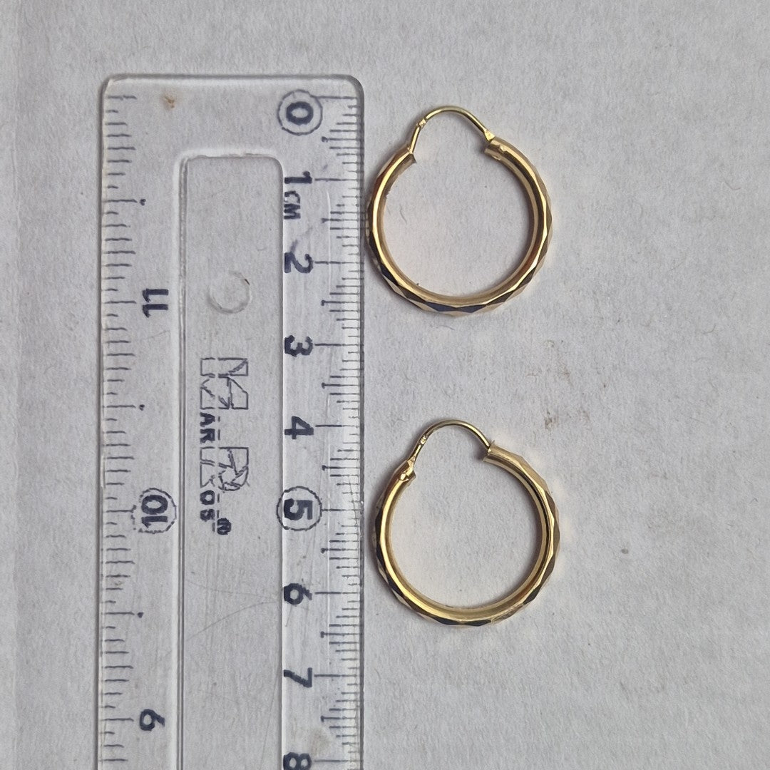 ARRACADAS PAR ORO 14 K 3.3 GRMS (SEMINUEVO)