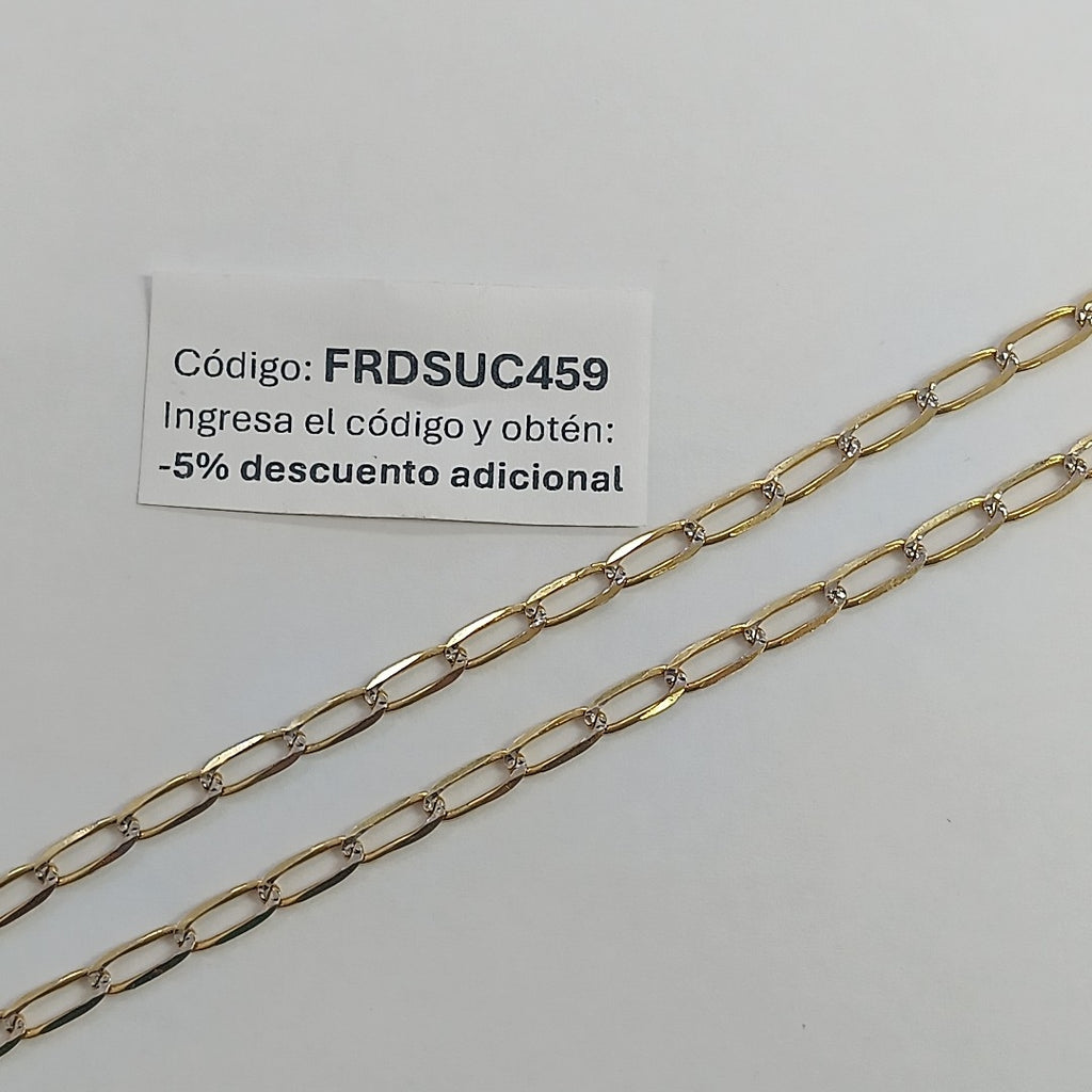 CADENA TEJIDO ESLABONES 11.7G 60 CM (NUEVO)