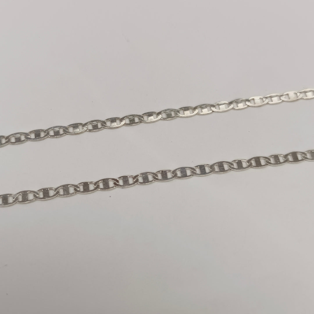 CADENA TEJIDO ESPEJO PLATA .925 60 CM 4.2 GR (NUEVO)