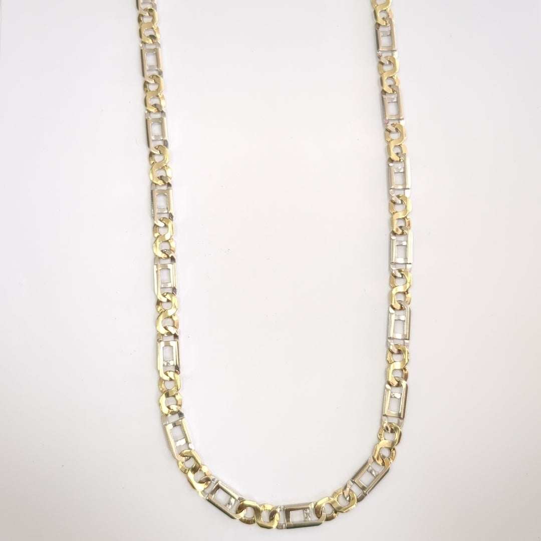 CADENA ORO COMBINADO 14 K 61.7 GRMS (SEMINUEVO)