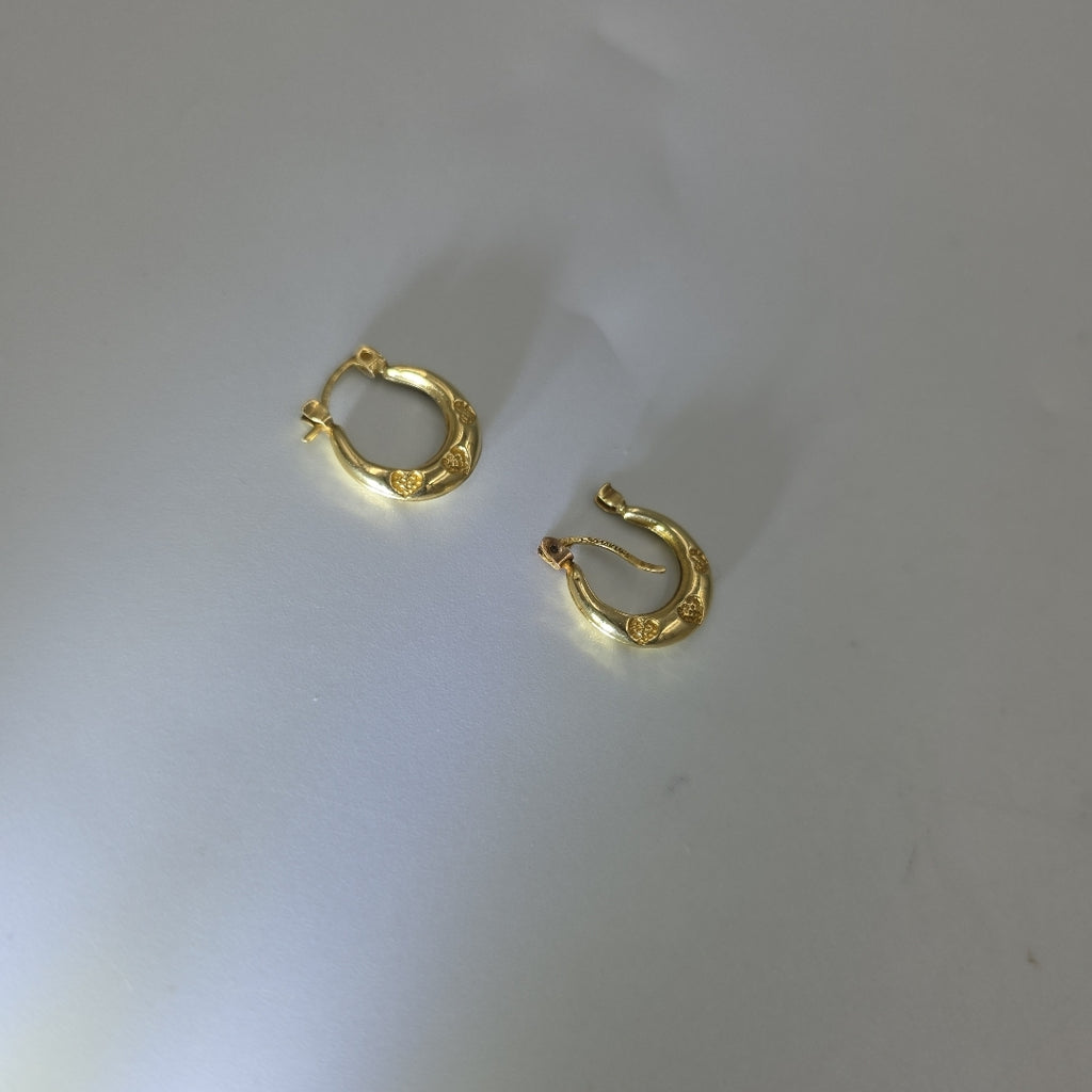 ARRACADAS PAR ORO 14 K 1.3 GRMS (SEMINUEVO)